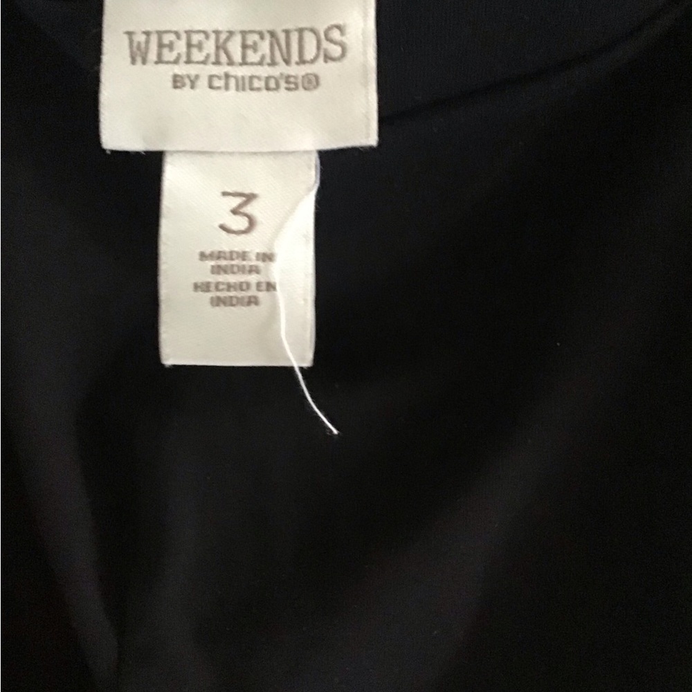 Chicos Weekends Knit Short, XL black - Picture 3 of 3